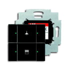 ABB - Control element 2g with BAU double switch anthracite 6126/01-81-500