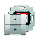 ABB - Control element 2g with BAU and double stainless steel switch.