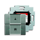 ABB - Control element 2g with BAU double grey metallic switch