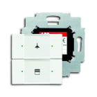 ABB - 6126/01-884-500 control element 2g with BAU interruttore doppio bianco opaco.