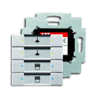 ABB - Control element 4g with BAU, INTER. Q.PLO ALLUM/ARGENTO.