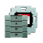 ABB - 6127/01-803-500 control element 4g with BAU interr. q.plo grigio metall.