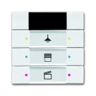 ABB - Control element 3/6g with IR, INT 3/6, glossy white.