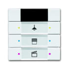 ABB - Control element 3/6g with IR, INT 3/6, glossy white.