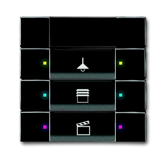 ABB - Control element 3/6g with IR, INT 3/6, RIC.IR, ANTRACITE.