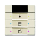 ABB - Control element 3/6g with IR, INT 3/6, RIC.IR, AVORIO.