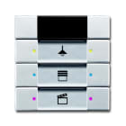 ABB - 6129/01-83-500 Control element 3/6g with IR, INT 3/6, RIC.IR, ALLUM/ARG. KNXN0065