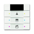 ABB - Control element 3/6g with IR, INT 3/6, RIC.IR, BIANC OPACO.