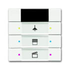ABB - Control element 3/6g with IR, INT 3/6, RIC.IR, BIANC OPACO.