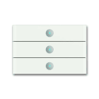 ABB - 6342-811-101-500 Control element 3-gang INTER 3 TASTI VETRO BIAN L.