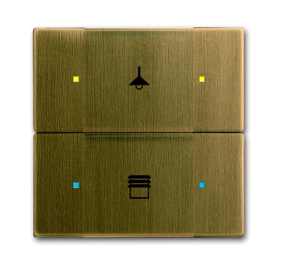 ABB - 6126/02-840-500 cont.-element KNX 2g INT. 2/4 TASTI MF OTTONE ANT.