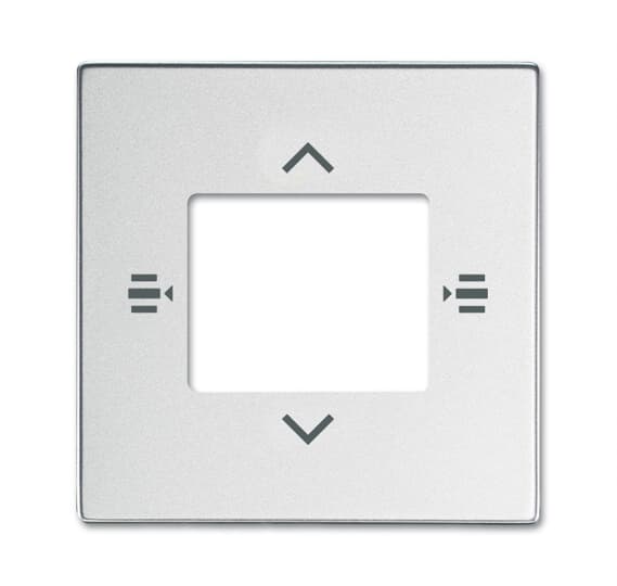 ABB - 6108/61-83-500 coverplate f. CE copertura 6108/60, alluminio