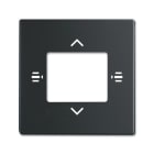 ABB - Coverplate per CE 6108/61-885 e COPERTURA 6108/60, nero opac. KNXN0146