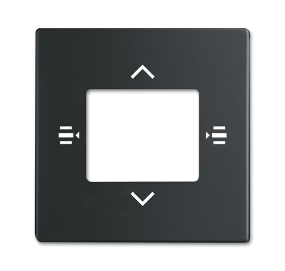 ABB - Coverplate per CE 6108/61-885 e COPERTURA 6108/60, nero opac.