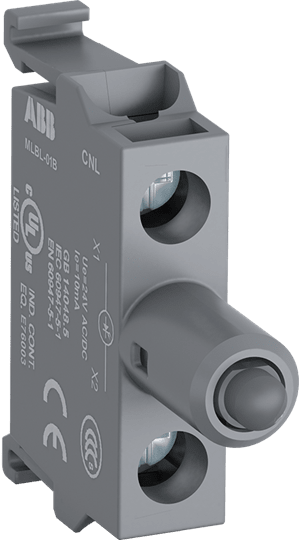 ABB - Yellow Modular LED block MLBL-01BY integrato DIN 24VAC/DC.