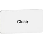 ABB - Targhetta Legend Plate MA6-1036 Close per identificare apparecchiature elettriche.