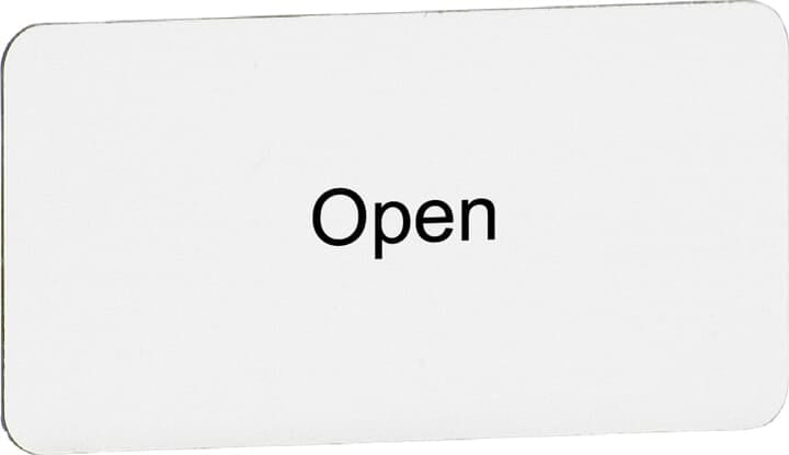 ABB - Targhetta Legend Plate MA6-1037 per aperture.