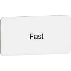 ABB - Targhetta Legend Plate MA6-1040 Fast per identificare apparecchiature elettriche.