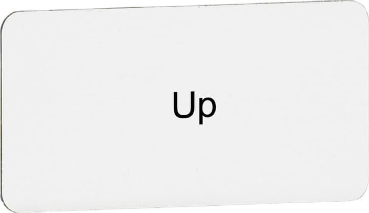 ABB - Targhetta Legend Plate MA6-1043 UP per identificare apparecchiature elettriche.