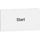 ABB - Targhetta leggendaria per avviamento MA6-1044, ideale per professionisti ed elettricisti.