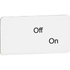 ABB - LEGEND PLATE MA6-1073 TARGHETTA OFF ON. KV 702 2