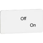 ABB - LEGEND PLATE MA6-1073 TARGHETTA OFF ON.