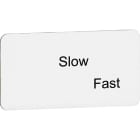 ABB - LEGEND PLATE MA6-1076 TARGHETTA SLOW FAST