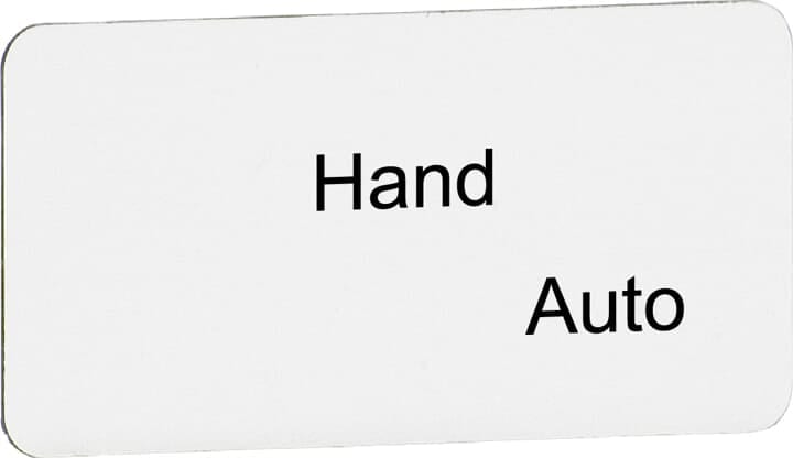 ABB - Targhetta Legend Plate MA6-1079 per auto a mano.