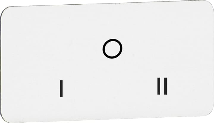 ABB - Targhetta MA6-1082 per leggende di livello I o II.