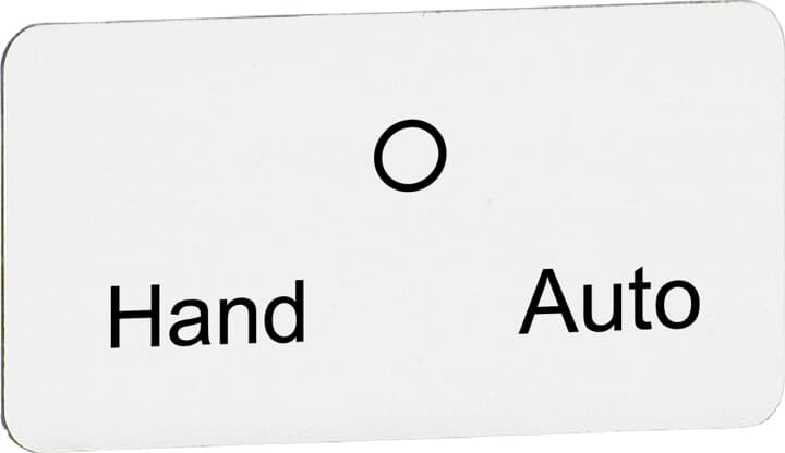 ABB - Targhetta MA6-1083 per uso a mano o auto, leggendaria e resistente.