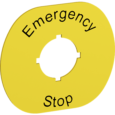 ABB - Legend Plate MA6-1026 in plastica per identificare facilmente i componenti.