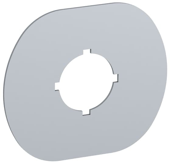 ABB - Legend Plate MA6-1000 Targhetta 1 Foro Alluminio