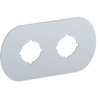 ABB - Targhetta in alluminio con 2 fori per LEGEND PLATE MA6-1002.