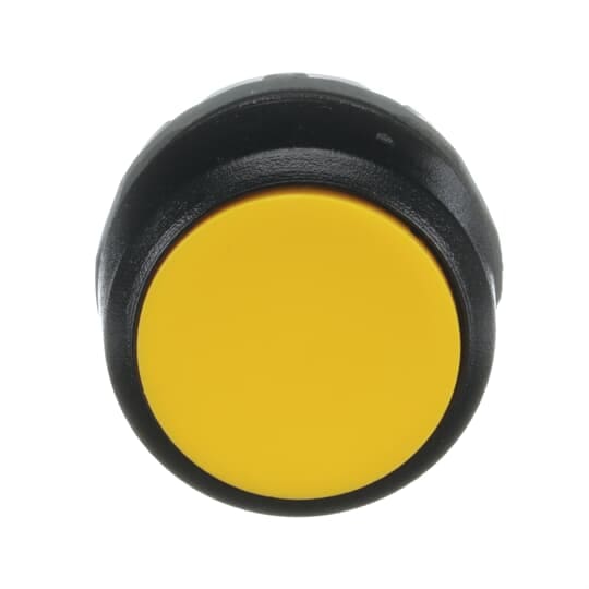 ABB - Modular Pushbutton giallo instabile con ghiera nera MP1-10Y.