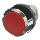 ABB - Modular Pushbutton rosso MP1-20R con ghiera cromata per installazioni instabili.