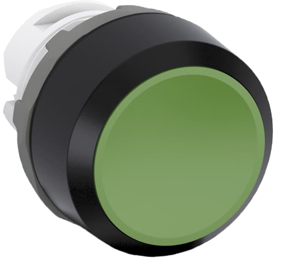 ABB - Green Modular Pushbutton MP2-10G P. Stabile Verde Gh. Nera.