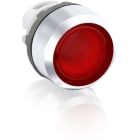 ABB - Modular Pushbutton rosso con illuminazione istantanea e ghiera cromata MP1-21R.
