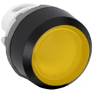 ABB - Modular Pushbutton giallo MP2-11Y con stabilita luminosa e ghiera nera.