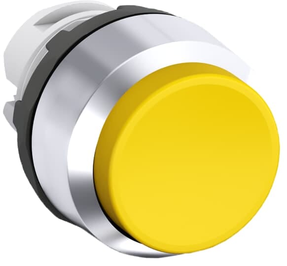ABB - Modular Pushbutton giallo MP3-20Y P. Instabile GH. Cromato.