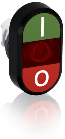 ABB - Green/Red Modular Double Pushbutton MPD2-11R Pulsante Doppio.