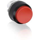 ABB - Modular Pushbutton Rosso Stabile con Ghiera Nera MP4-10R.