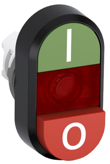 ABB - Green/red modular double pushbutton MPD13-11R doppio pulsante.