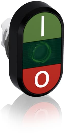 ABB - Pulsante doppio modulare verde/rosso MPD2-11G.