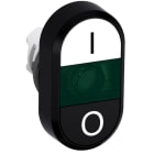 ABB - Pulsante doppio modulare bianco/nero MPD6-11G.