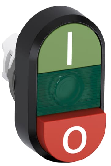 ABB - Pulsante doppio modulare verde/rosso MPD13-11G.