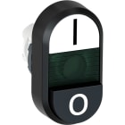 ABB - Pulsante doppio modulare bianco/nero MPD17-11G.