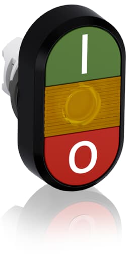 ABB - Pulsante doppio modulare verde/rosso MPD2-11Y.