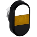 ABB - White/Black Modular Double Pushbutton MPD16-11Y Pulsante Doppio.