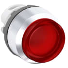ABB - Modular Pushbutton rosso con illuminazione istantanea e ghiera cromata MP3-21R.