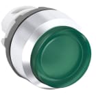 ABB - Green Modular Pushbutton MP3-21G per installazione luminosa verde con ghiera cromata.